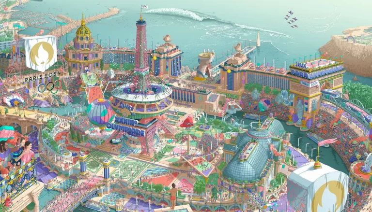 The Iconic Paris 2024 Posters by Illustrator Ugo Gattoni