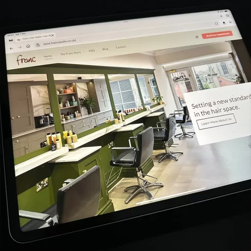 Franc Hair Atelier - Logo & Web Design by Taesea